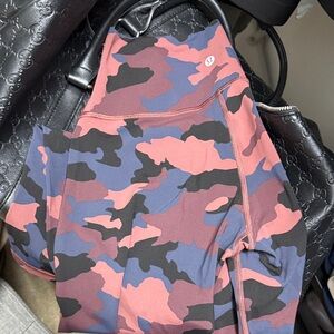 lululemon Camouflage Leggings - Pink and Blue